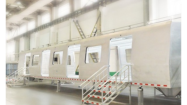 攪拌摩擦焊機焊接軌道交通行業(yè)鋁配件-科鼎數控